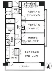 中村橋パークホームズオーチャードコートの間取り画像