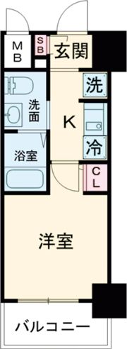 エスリード神戸WESTの間取り画像