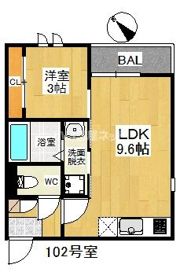 Grandtic Pierre (ﾋﾟｴｰﾙ)大橋の間取り画像