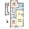 シティ クレール D棟の間取り画像