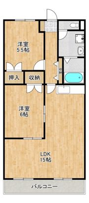 エレガンス生田の間取り画像