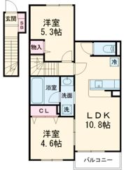 S_MAISON(エスメゾン)の間取り画像