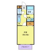東京都福生市大字熊川アパートの間取り画像