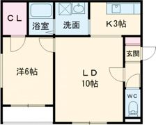ハスコリオ神楽Bの間取り画像