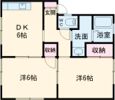 レインボーハイツC棟の間取り画像
