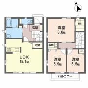 ベルセ福井の間取り画像