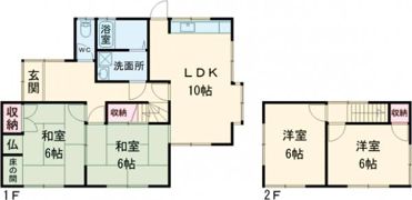 新垢田東町M貸家の間取り画像
