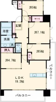 サンライフ新下関駅前の間取り画像