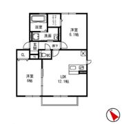 グランメゾン松ヶ丘 B棟の間取り画像