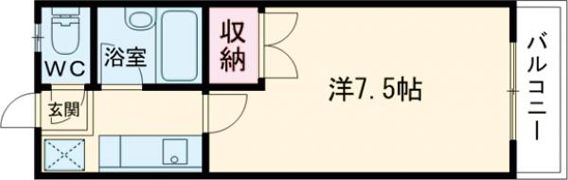 桐山ハイツの間取り画像