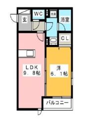 メゾンクレール伊都の間取り画像