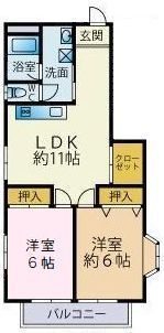 セントラルハイツの間取り画像