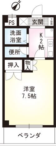 村野旭が丘ビルの間取り画像