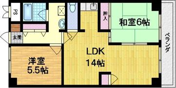 エクセル丹波橋の間取り画像