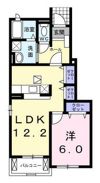レスポワール勝瑞Ⅱの間取り画像
