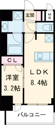 プレリス四日市ティエルナの間取り画像