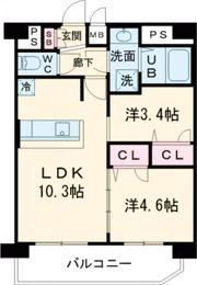 プレリス浅間町フォルテラの間取り画像