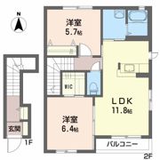 シャーメゾンルーチェの間取り画像