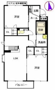 シャーメゾンJ・K A棟の間取り画像