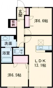 シャーメゾン黒石 A棟の間取り画像