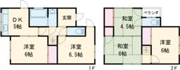 粟津一戸建ての間取り画像