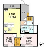 (仮称)D-ROOM前貝塚町INの間取り画像
