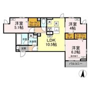 セレスティア東保木間の間取り画像