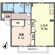 アンソレーユ Aの間取り画像