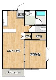 丸久第11コーポD棟の間取り画像