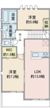 サン ストレートの間取り画像