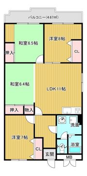 toU真美ケ丘の間取り画像