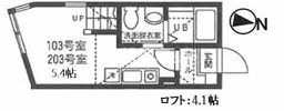 ハーミットクラブハウス鶴見オレンジコートの間取り画像