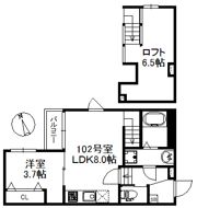 シャノワール久留米の間取り画像