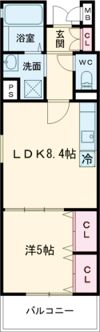 フォレストクリエオーレ城垣町弐番館の間取り画像