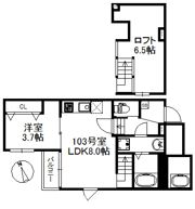 シャノワール久留米の間取り画像