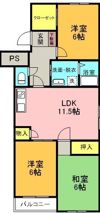 セントラルハイツの間取り画像