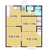 ルシェール三田B棟の間取り画像
