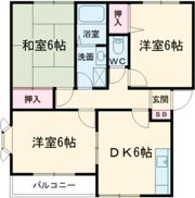 フレール弥生D棟の間取り画像