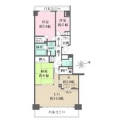 新百合ヶ丘パークハウス3番街の間取り画像