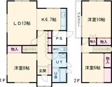 東山2丁目貸家の間取り画像