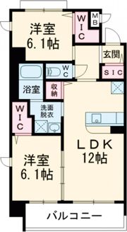 クレド桜橋の間取り画像