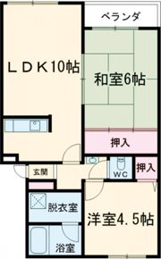 グランディアルネ伊丹の間取り画像
