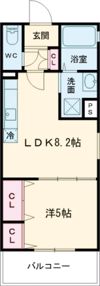 フォレストクリエオーレ城垣町弐番館の間取り画像