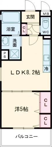 フォレストクリエオーレ城垣町弐番館の間取り画像