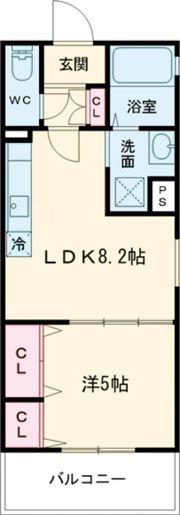 フォレストクリエオーレ城垣町弐番館の間取り画像