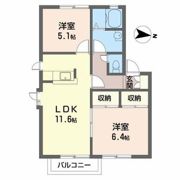 ディアス中筋の間取り画像