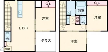 クローバーラインの間取り画像