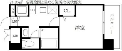 テラ・ロッサ西新の間取り画像