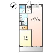 パレスさくらBの間取り画像
