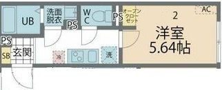 カインドネス本厚木Eastの間取り画像